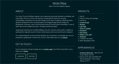 Desktop Screenshot of nickirios.com